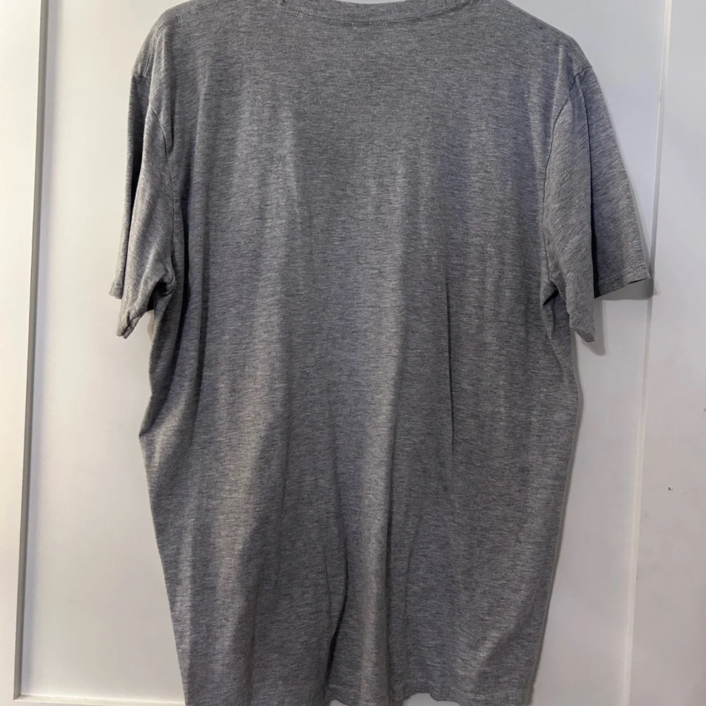 Gray Short Sleeve Tee with Baseball Graphic - Picture 4 of 4
